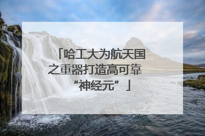 哈工大为航天国之重器打造高可靠“神经元”