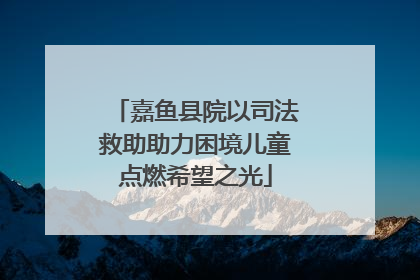嘉鱼县院以司法救助助力困境儿童点燃希望之光