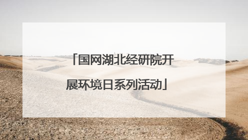 国网湖北经研院开展环境日系列活动