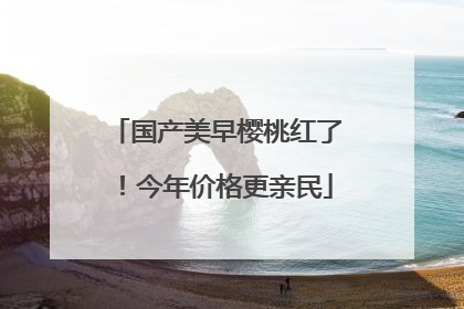国产美早樱桃红了！今年价格更亲民