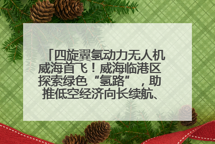 四旋翼氢动力无人机威海首飞！威海临港区探索绿色“氢路”，助推低空经济向长续航、大载重“进化”