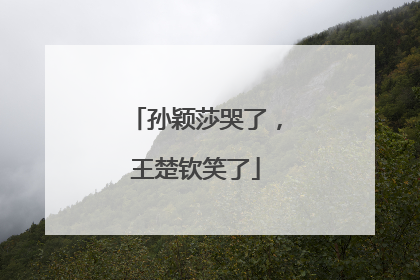 孙颖莎哭了，王楚钦笑了