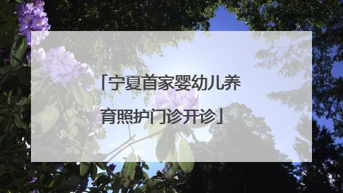 宁夏首家婴幼儿养育照护门诊开诊