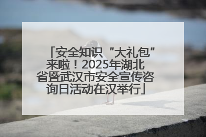 安全知识“大礼包”来啦！2025年湖北省暨武汉市安全宣传咨询日活动在汉举行