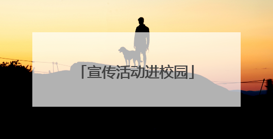 宣传活动进校园