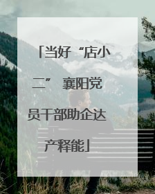 当好“店小二” 襄阳党员干部助企达产释能