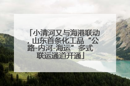 小清河又与海港联动，山东首条化工品“公路-内河-海运”多式联运通道开通