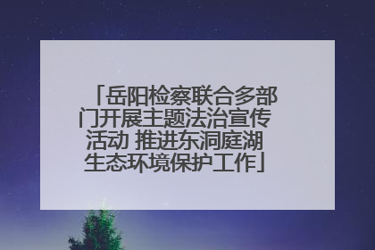 岳阳检察联合多部门开展主题法治宣传活动 推进东洞庭湖生态环境保护工作