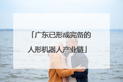 广东已形成完备的人形机器人产业链