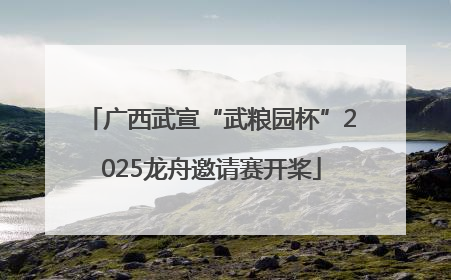 广西武宣“武粮园杯”2025龙舟邀请赛开桨