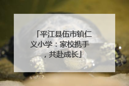 平江县伍市镇仁义小学：家校携手，共赴成长