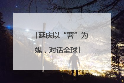 延庆以“薯”为媒，对话全球