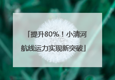 提升80％！小清河航线运力实现新突破