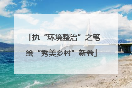 执“环境整治”之笔 绘“秀美乡村”新卷