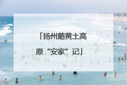 扬州鹅黄土高原“安家”记