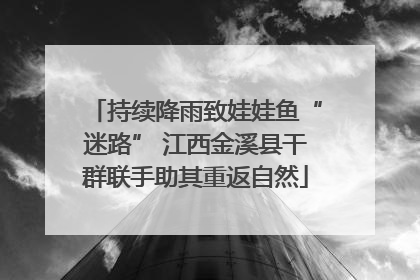持续降雨致娃娃鱼“迷路” 江西金溪县干群联手助其重返自然