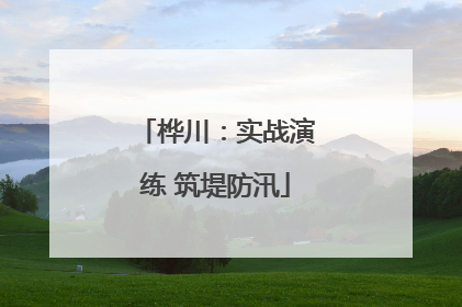 桦川：实战演练 筑堤防汛