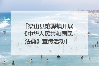 梁山县馆驿镇开展《中华人民共和国民法典》宣传活动