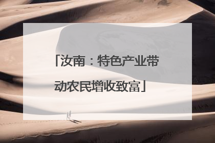 汝南：特色产业带动农民增收致富