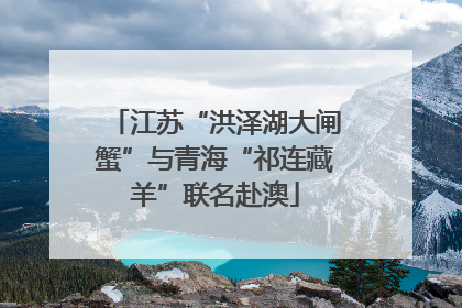 江苏“洪泽湖大闸蟹”与青海“祁连藏羊”联名赴澳