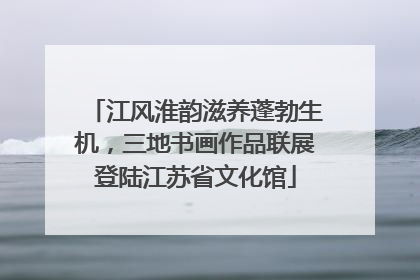 江风淮韵滋养蓬勃生机，三地书画作品联展登陆江苏省文化馆