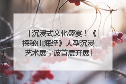 沉浸式文化盛宴！《探秘山海经》大型沉浸艺术展宁波首展开展