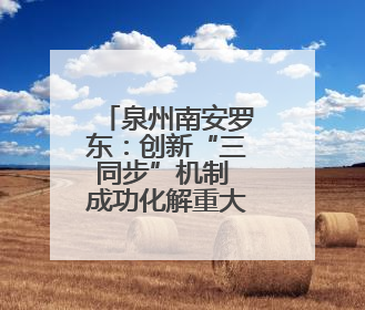 泉州南安罗东：创新“三同步”机制 成功化解重大劳资纠纷