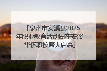 泉州市安溪县2025年职业教育活动周在安溪华侨职校盛大启幕