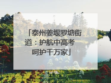 泰州姜堰罗塘街道：护航中高考 呵护千万家