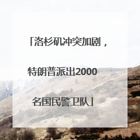 洛杉矶冲突加剧，特朗普派出2000名国民警卫队