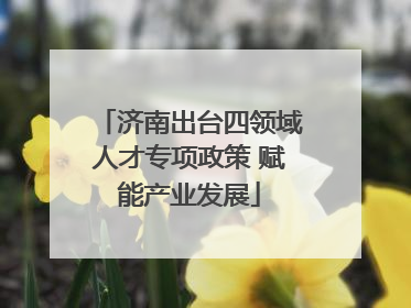济南出台四领域人才专项政策 赋能产业发展