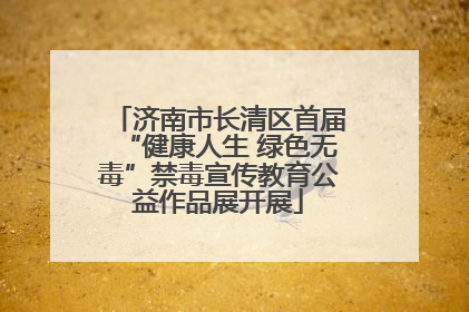 济南市长清区首届“健康人生 绿色无毒”禁毒宣传教育公益作品展开展