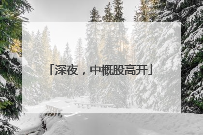 深夜，中概股高开