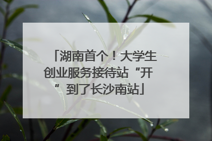 湖南首个！大学生创业服务接待站“开”到了长沙南站
