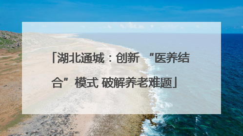 湖北通城：创新 “医养结合”模式 破解养老难题