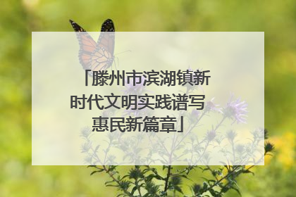 滕州市滨湖镇新时代文明实践谱写惠民新篇章
