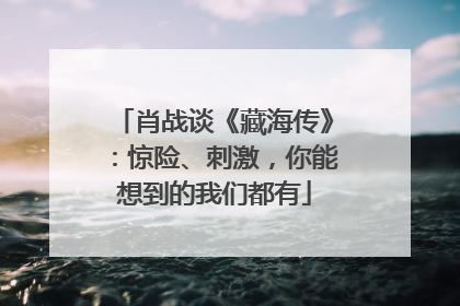 肖战谈《藏海传》：惊险、刺激，你能想到的我们都有