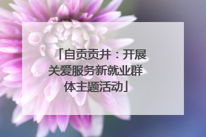 自贡贡井：开展关爱服务新就业群体主题活动