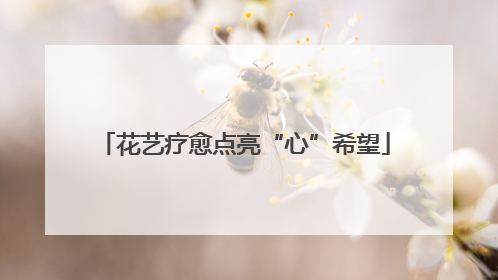 花艺疗愈点亮“心”希望