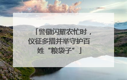 警徽闪耀农忙时，仪征多措并举守护百姓“粮袋子”