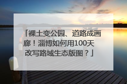 裸土变公园、道路成画廊！淄博如何用100天改写路域生态版图？