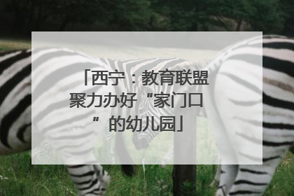 西宁：教育联盟聚力办好“家门口”的幼儿园