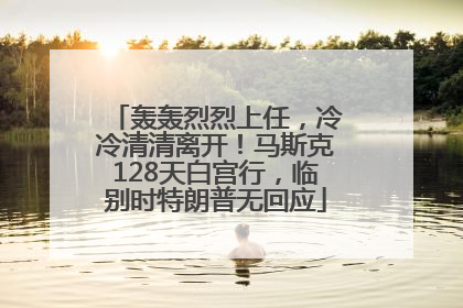 轰轰烈烈上任，冷冷清清离开！马斯克128天白宫行，临别时特朗普无回应