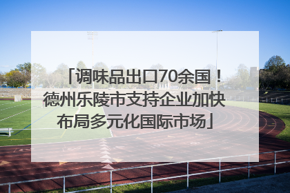 调味品出口70余国！德州乐陵市支持企业加快布局多元化国际市场