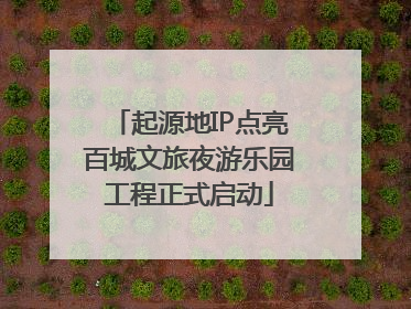 起源地IP点亮百城文旅夜游乐园工程正式启动