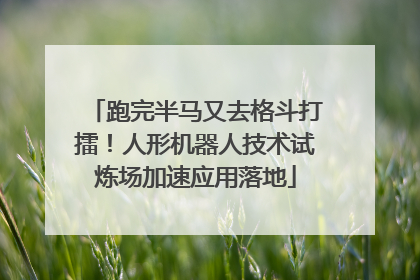 跑完半马又去格斗打擂！人形机器人技术试炼场加速应用落地