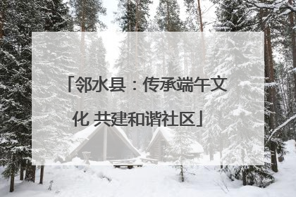 邻水县：传承端午文化 共建和谐社区