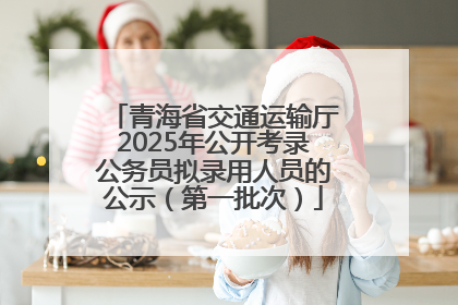 青海省交通运输厅2025年公开考录公务员拟录用人员的公示（第一批次）