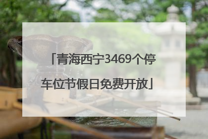 青海西宁3469个停车位节假日免费开放
