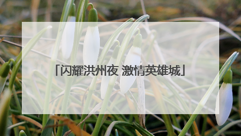 闪耀洪州夜 激情英雄城
